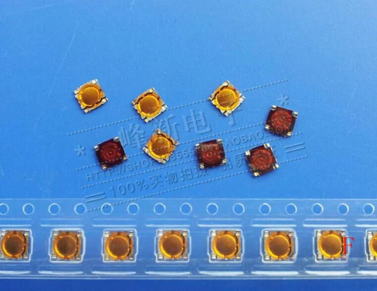 10Pcs Japan 4.5*4.5*0.4 patch 4 feet membrane switch button thin touch switch small shrapnel