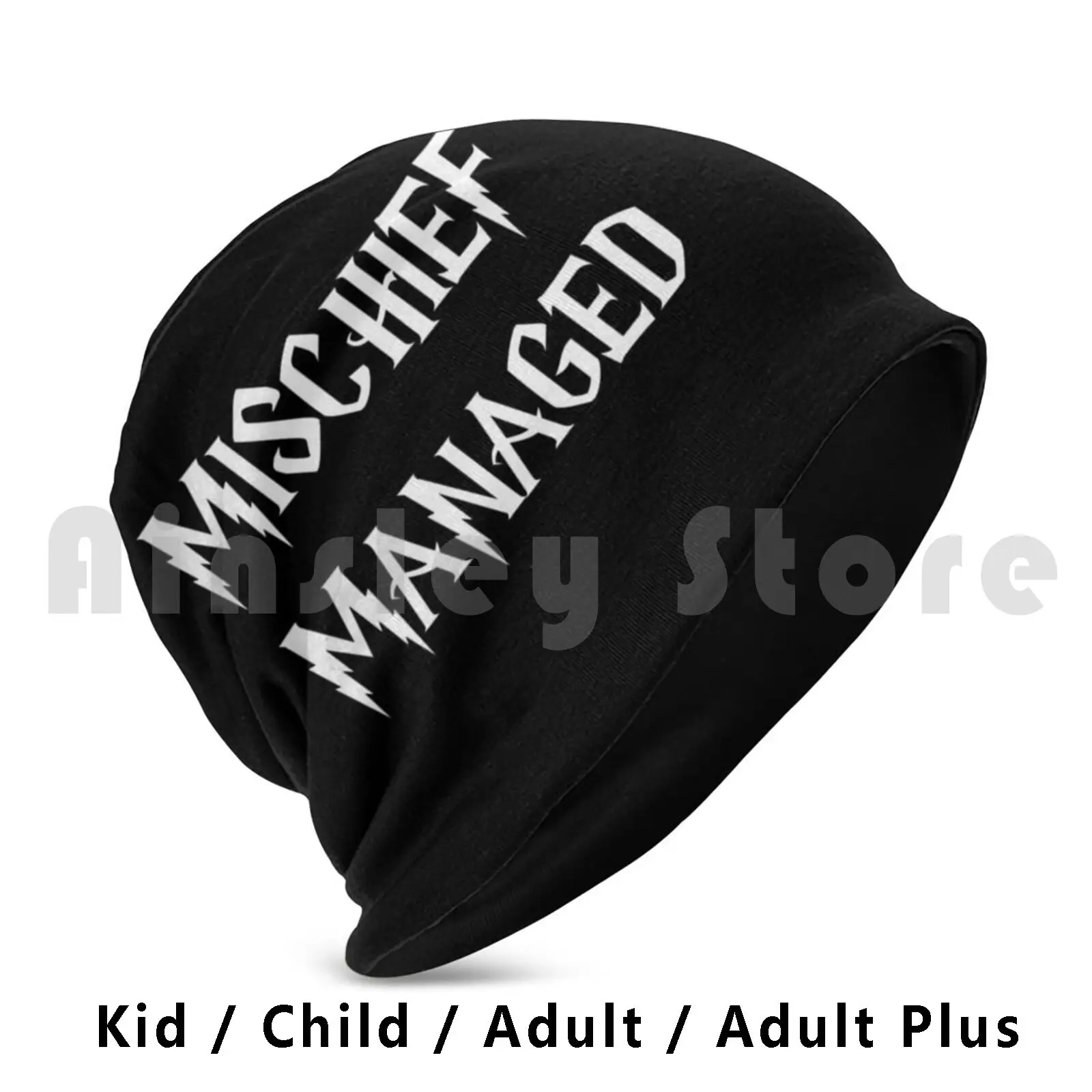 Mischief Managed Beanies Knit Hat Hip Hop Wizard Witch Mischief Prank School Harry Twins