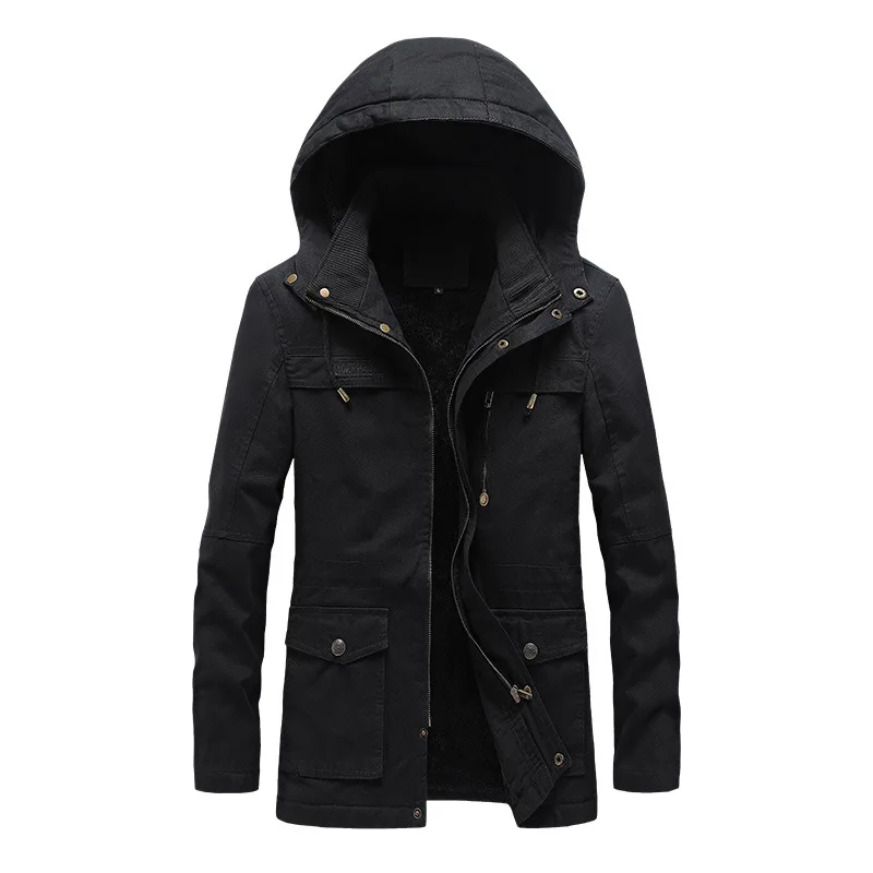 New Winter Jacket MenThicken Warm fur Hooded Parka Coat fashion Casual Long Windproof Outerwear Jaqueta Masculina Overcoat 2020