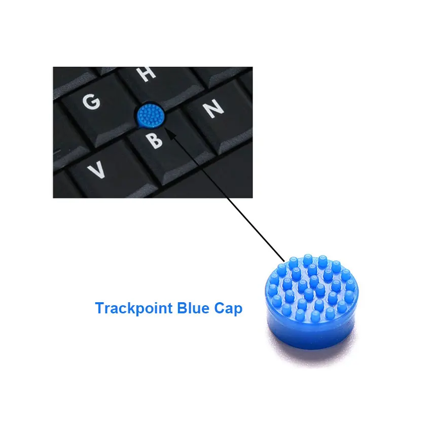 ChengHaoRan 2pcs Laptop Notebook Trackpoint Pointer Mouse Blue Stick Point Cap For DELL HP Keyboard Trackpoint Little Dot Cap