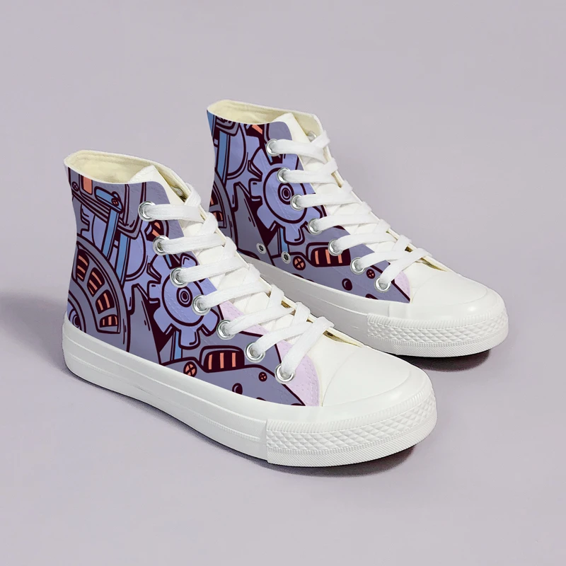 Amy e Michael-Tênis de lona feminino, sapato vulcanizado, formadores de graffiti exclusivos, sapatos de grife para estudantes, moda cyberpunk, outono, 2021