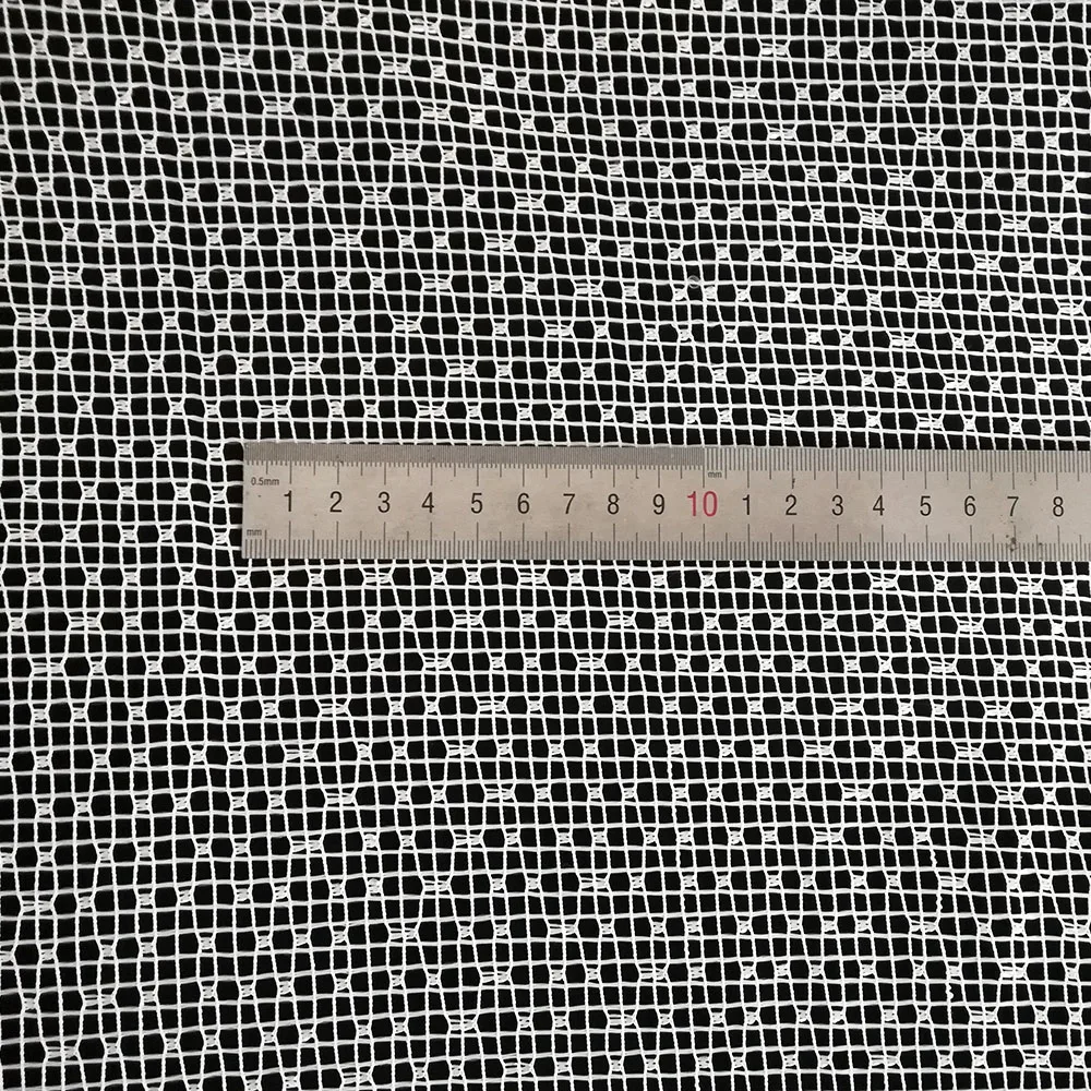 Polyester Mesh Fabric with Art Speckle, Personalized Clothing Material, Black and White Net, Personalized, Designer, New, 1 Yard