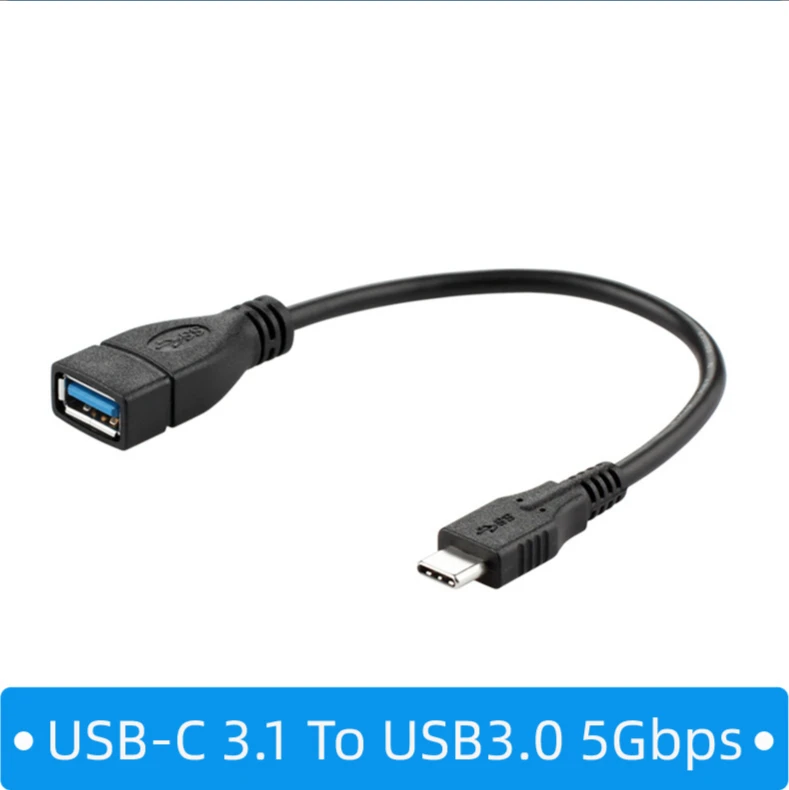 Adaptador tipo C USB3.1 macho a USB3.0 hembra, Cable 3,1 OTG tipo c a AF USB3.0 USB-C a USB 3,0 OTG para Macbook, teléfono y tableta