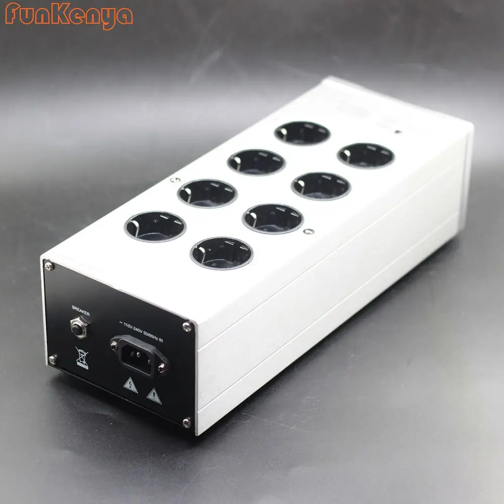 Europe Stardard Safe Power Filter 5V 2A EU Plug Power Socket 2 Channel USB Audio Amplifier Supply Filter3000W LB-5610 15A