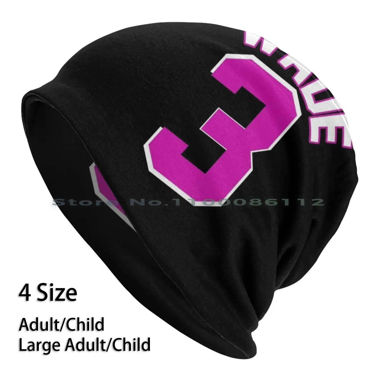 Wade 3 Beanies Knit Hat Basketball 3 Dwyane Wade Flash Sports Dwade Miami Vice Dwayne Wade James D Wade Playoffs Blue Chicago