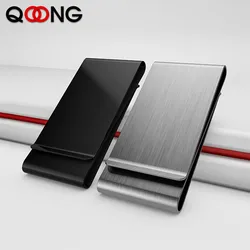 Custom Lettering Stainless Steel Double Sided Men Women Money Clip Wallet Metal Credit Card Money Holder Bill Steel Clip Clamp