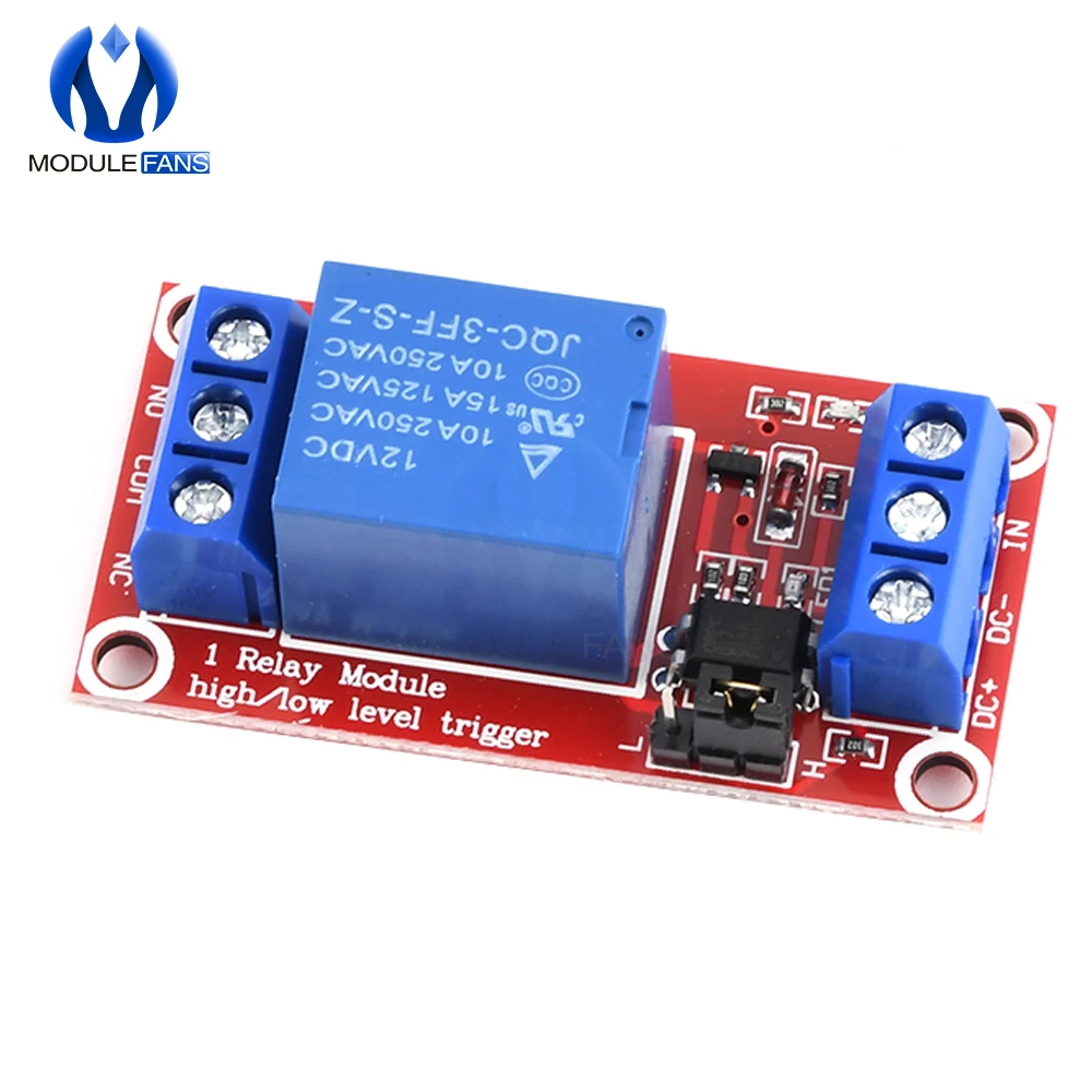Een 1 Kanaals 12V Relais Module Board Shield Met Optocoupler Ondersteuning Hoge En Lage Niveau Trekker Voeding Module voor Arduino