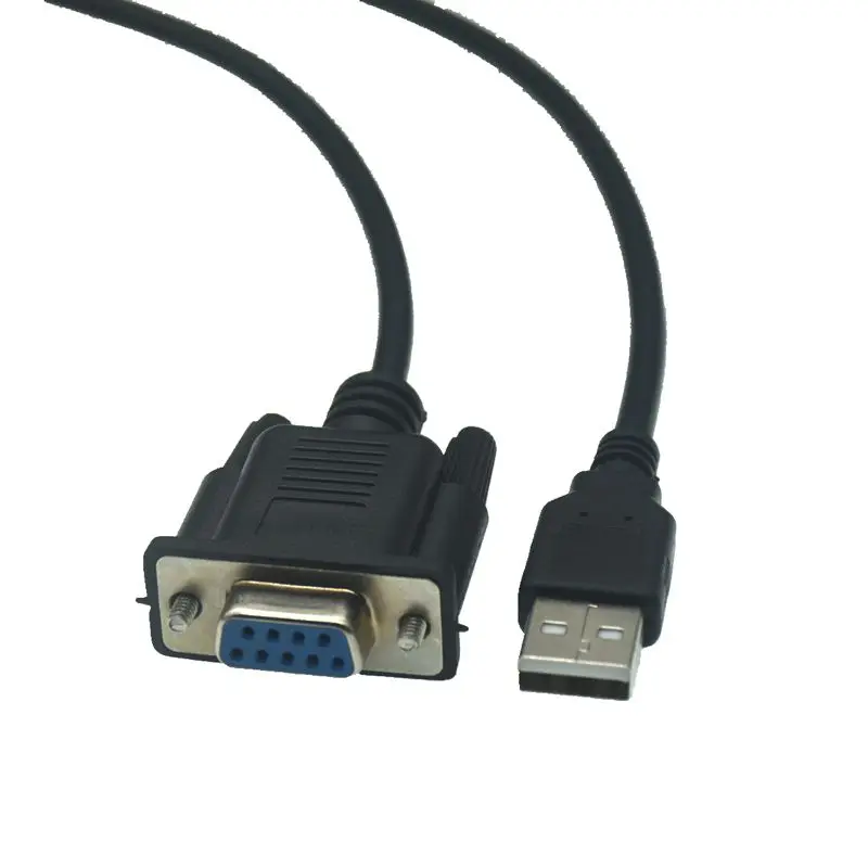 High Quality USB Male To DB9 RS232 COM Female Cable Adapter Converter Supports Win 7 8 10 Pro System