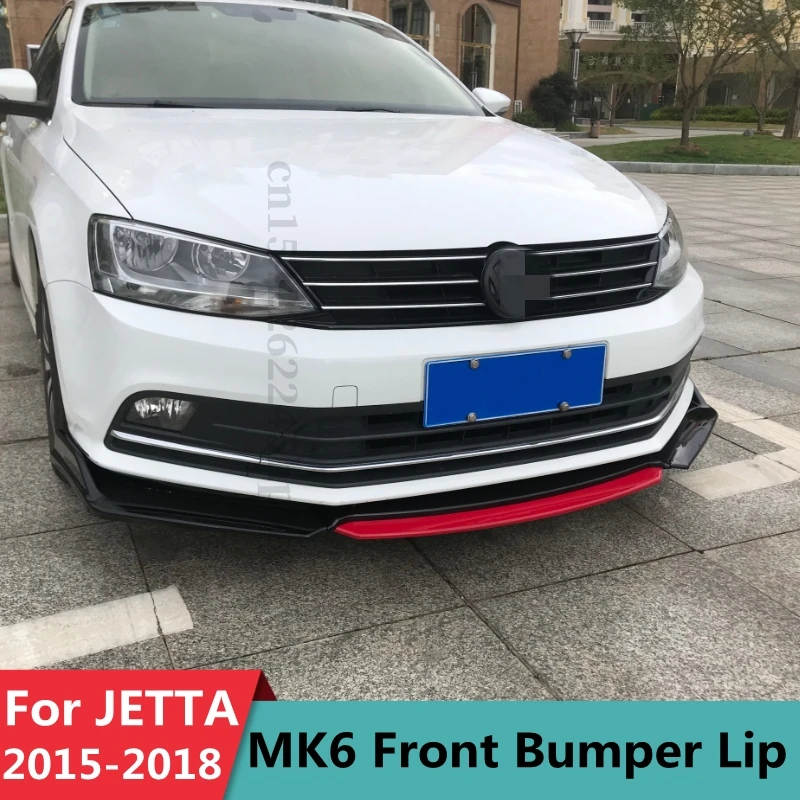 

Front Bumper Lip Splitter Chin Diffuser Spoiler Body Kit Tuning Accessories For VW JETTA MK6 2015 2016 2017 2018