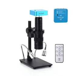 Hayear 34MP Digital Microscope with 180X C-Mount Lens 2K HDMI USB Industrial 3400W Microscope Camera Kit for Phone Repair