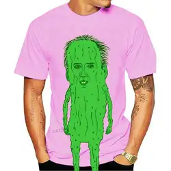 Picolas Cage T - Shirt Nicolas Cage T Shirt Nicolas Cage Funny Weird Creepy Raising Arizona Green Pickles Valley