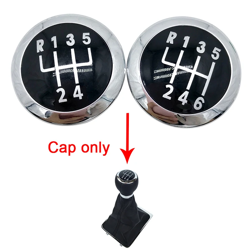 5/6 Speed Car Gear Shift Knob Badge Cap Shifter Lever Headball Top Cover For Volkswagen VW Passat B6 2005-2011 Car Accessories