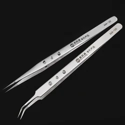 Electronics Industrial Tweezers ESD Curved Straight Tip Precision Stainless Steel Forceps SMD soldering Phone Repair Hand Tools