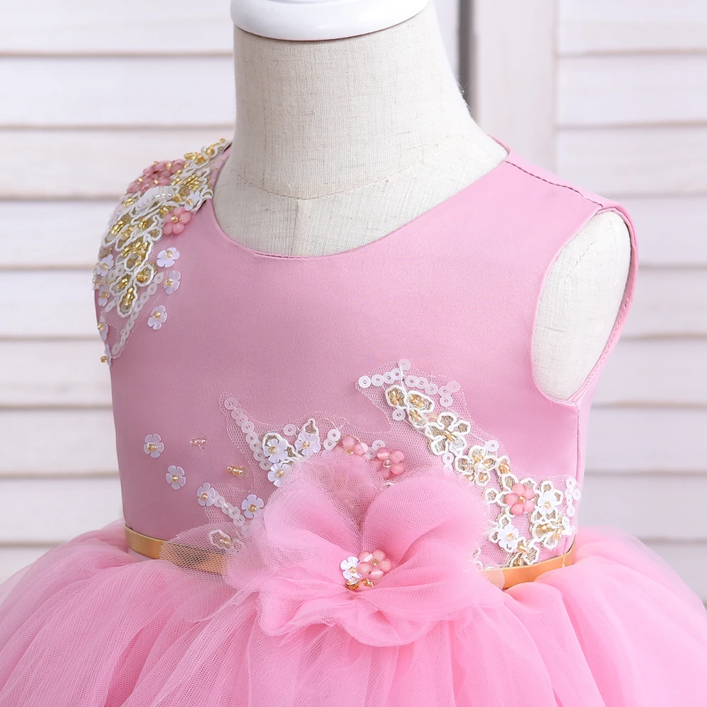 Costume di natale per ragazze per bambini 1 2 anni festa di compleanno fiore Gilr abito da principessa Costume da battesimo per bambini