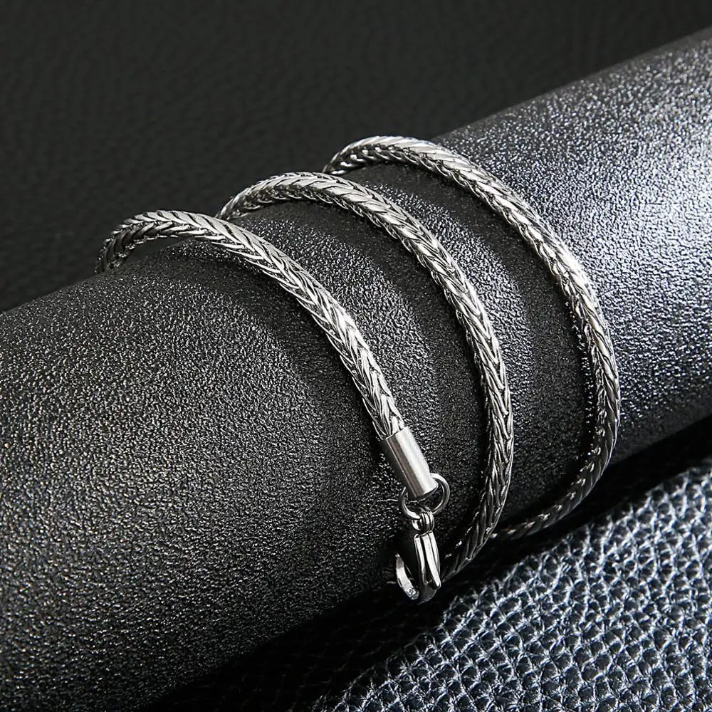 3.5mm Stainless Steel Snake Chain Necklace For Women Men Snake Link Chain Mens Womens Fashion Jewelry 15-37\