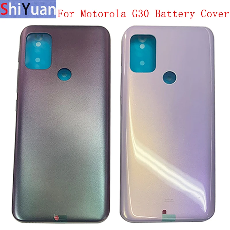 

Battery Cover Back Rear Door Housing Back Case For Motorola Moto G30 XT2129-1, XT2129-2 Battery Cover Replacement Parts