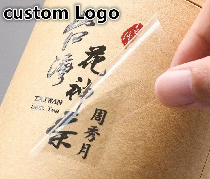 100pcs custom logo Gold Shiny Metal Label 3D Transfer Label Waterproof Personalise Logo Stickers