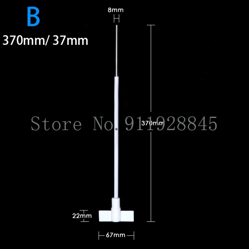 2pcs/lot Lab PTFE Stirring Paddle Stirrer Agitating Aalve Blade Acid and Alkali Resistant Moon Cross Plate Type F4 Mixing Bar