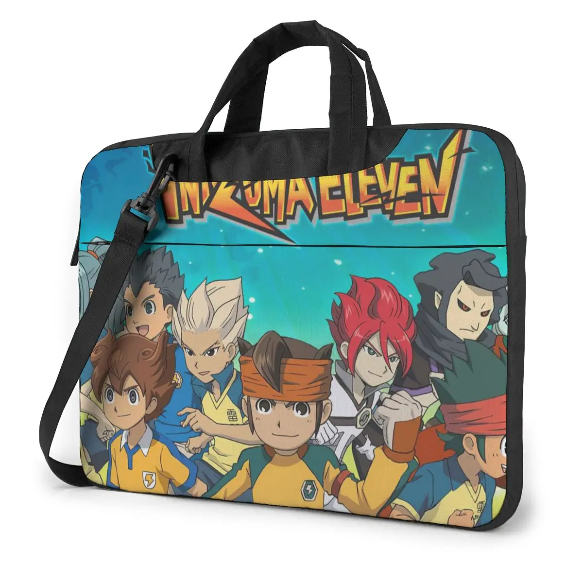 Inazuma Eleven Laptop Bag Case Protective Vintage Computer Bag Bicycle Crossbody Laptop Pouch