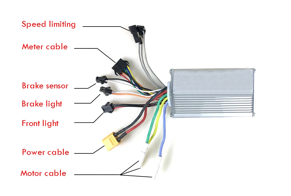 LCD Display Electric Motor Wheel Kit, Wheel Controller, Ebike Accessories, 20 inch , 36V, 48V, 1000W