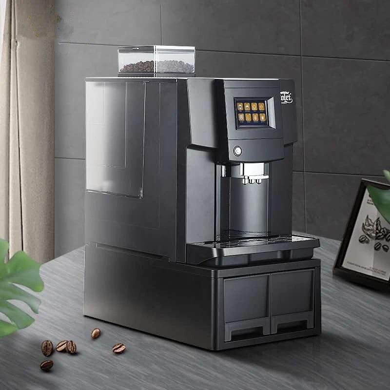 Commercial Home Cafetera Touch Screen Automatic Coffee Maker Machine  with Milk Froth and Coffee Bean Grinder Nespresso