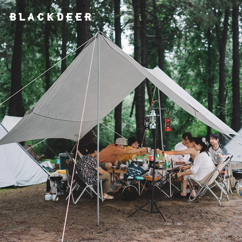 Blackdeer Sun Shelter Waterproof Camping Tarp, Multifunctional Tent Canopi , Sunshade, Hiking, Survival Gear, Lightweight