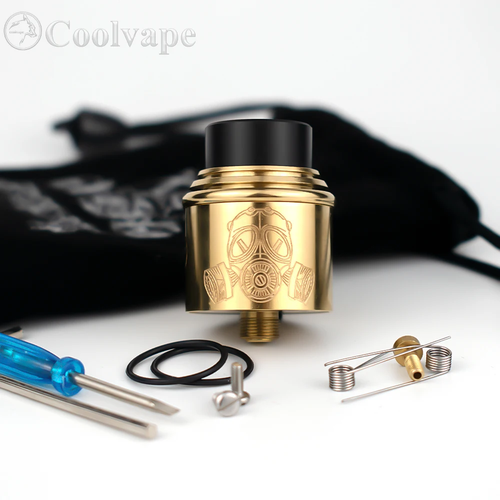 Apocalypse GEN 2 RDAกับSquonk BF PIN 24มม.ทองเหลืองดาดฟ้าขดลวดคู่Rebuildable Vaporize 510ด้ายE-บุหรี่ถังAtomizer