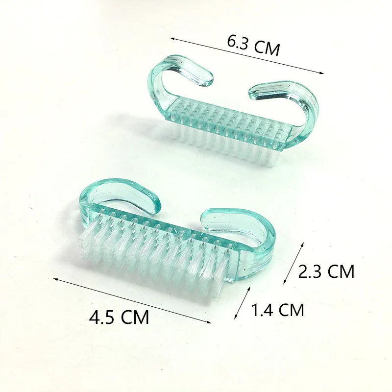 10Pcs/lot Green Nail Cleaning Nail Brush Tool File Manicure Pedicure Soft Remove Dust Manicure Tool Clean Brush for Nail Care