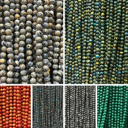 Yanqi 8mm 48pcs Natural Stone Beads Malachite Beads Stone Round Spacer Beads for jewelry making Diy Bracelet