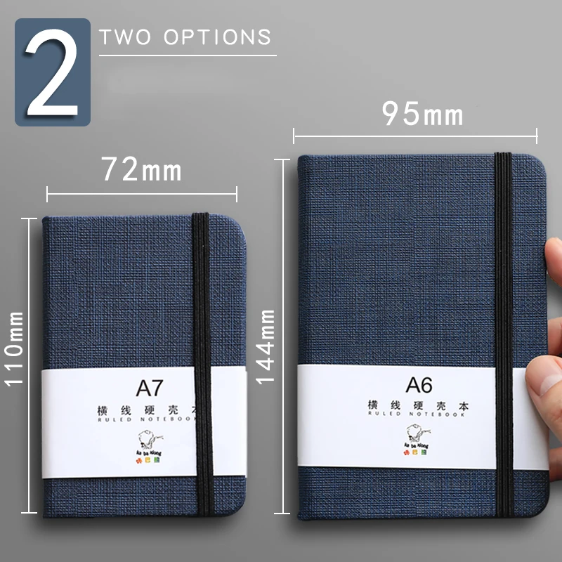 Hardcover A6 A7 Kleine tasche buch mini Tagebücher Notebook 96 Seite 8gsm Retro Tagebuch Verband Candy Farbe Journal Notiz Agenda