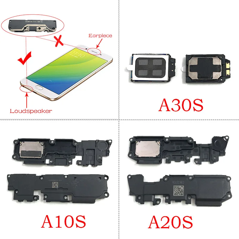 2Pcs，NEW Loud Speaker Buzzer Ringer Loudspeaker For Samsung S20 Plus A01 A11 A21 A10S A20S A30S A52 A72 A22 S20fe 5G Note 20