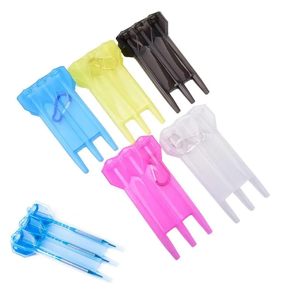 Portable Nylon Dart Carry Case Transparent Plastic Suitable for Most Darts Upgrade style Plastic Storage Box Dart Accessories