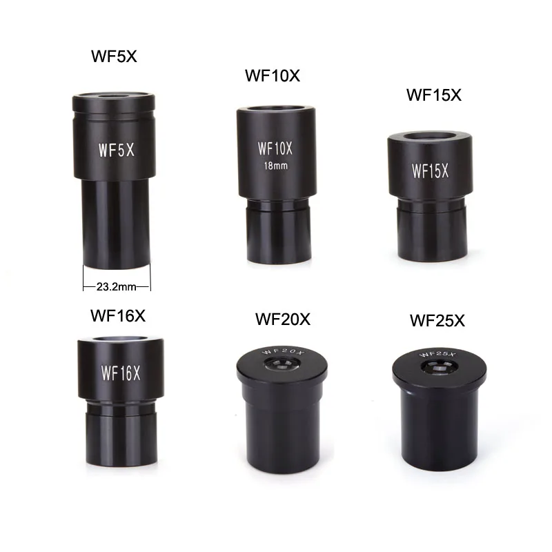 Biological Microscope Eyepiece WF5X WF10X WF15X WF16X WF20X WF25X Microscope Lens Accessories Wide Angle Lens Monocular Oculars