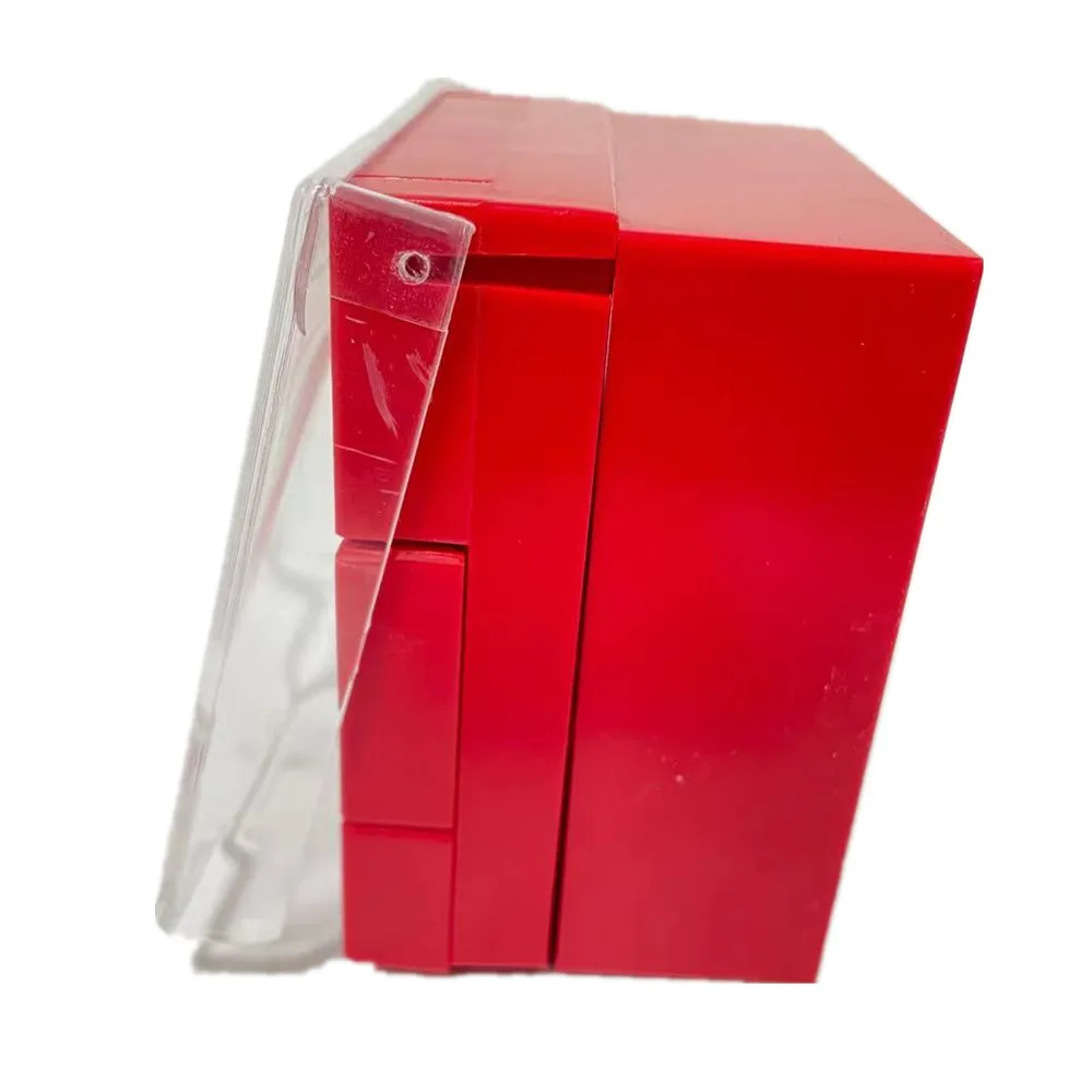 QBYteco Resettable Emergency Exit Release Glass Break Fire Alarm switch Door Release Urgent Button Exit Release Switch red