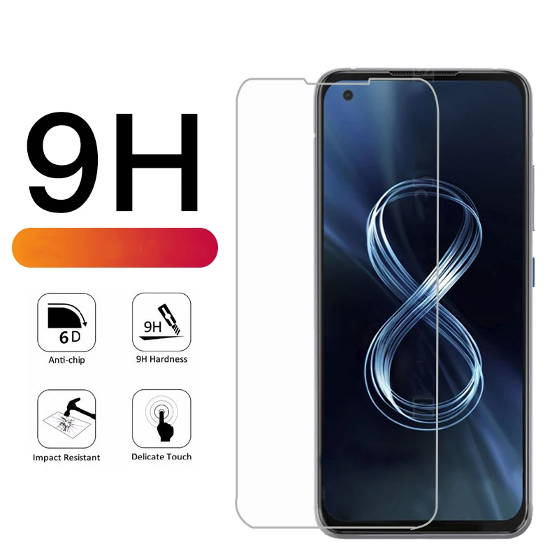 Anti-knock Tempered Glass for Asus ZenFone 8 Vidrio 9H Protective Glass Screen Protector for ZenFone 8 Zenfone8 ZS590KS Pelicula