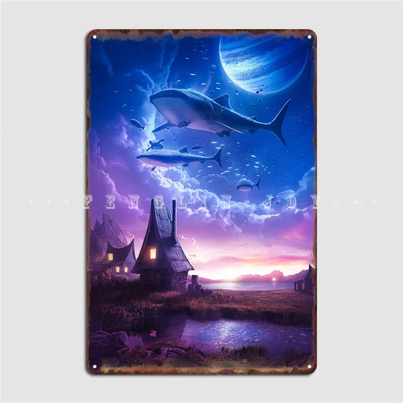 

Mystical Worlds Poster Metal Plaque Wall Cave Cinema Decoration Mural Painting Tin Sign Poster