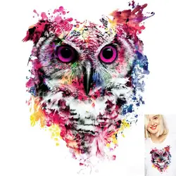 Pulaqi Animal Iron-On Transfers Owl Heat Transfers For Clothes DIY Thermal Transfer Hot Vinyl Ironing Stickers Apparel Accessory