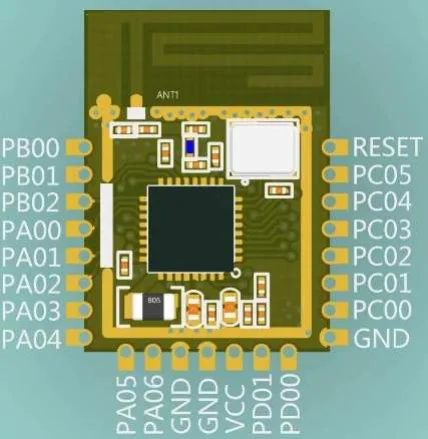 YTX5220 Siliconlabs Bluetooth 5.0 \ 5.1 \ 5.2 \ Ble Module Uart Digitale En Transparante Transmissie Bluetooth Vervoer Board 2.4G