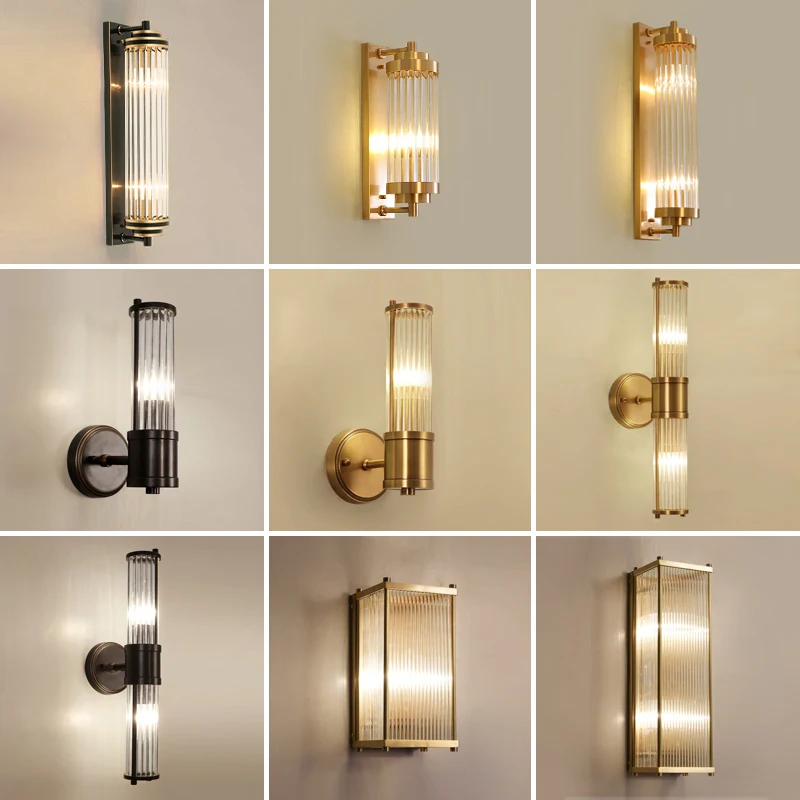 Modern Crystal Gold e Black LED Luzes De Parede, Luminárias Interiores, Decoração Do Quarto, Lâmpadas De Banheiro, Sala De Estar