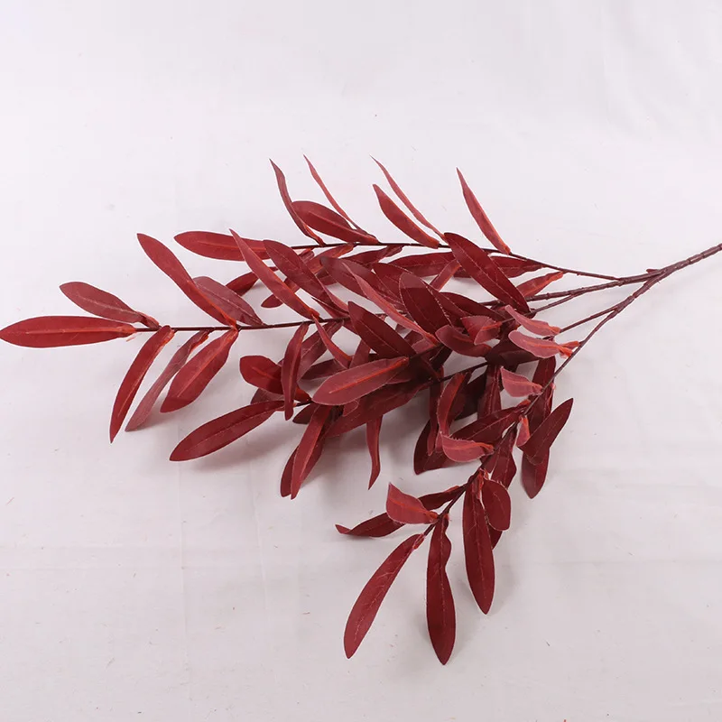 

Artificial Plastic Olive Branch for Decoration, Tropical Leaves, Flower Accessories, Wedding Decoration, 95cm, 4 PCs/Lot