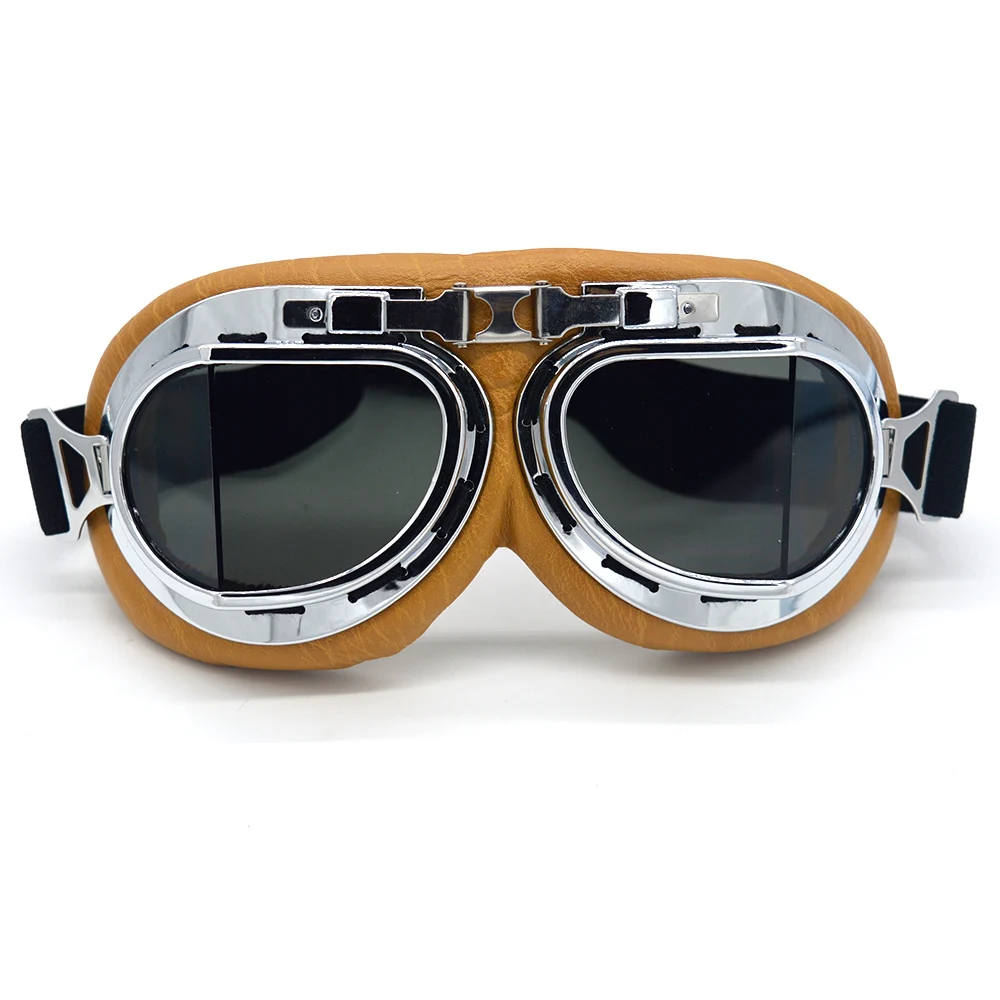 

Motorbike Retro Goggles Motorcycle Pilot Helmet Glasses Flying Scooter Spectacles Motorcycle Helmet Eyewear