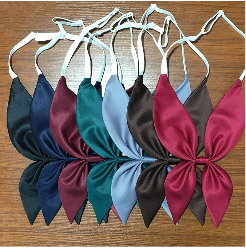 School Dresses For Girls Plaid Bow Tie Lady Jk Uniforms Goldfish Tail Tie Collar Cravat Anime Sailor Suit  High School Students