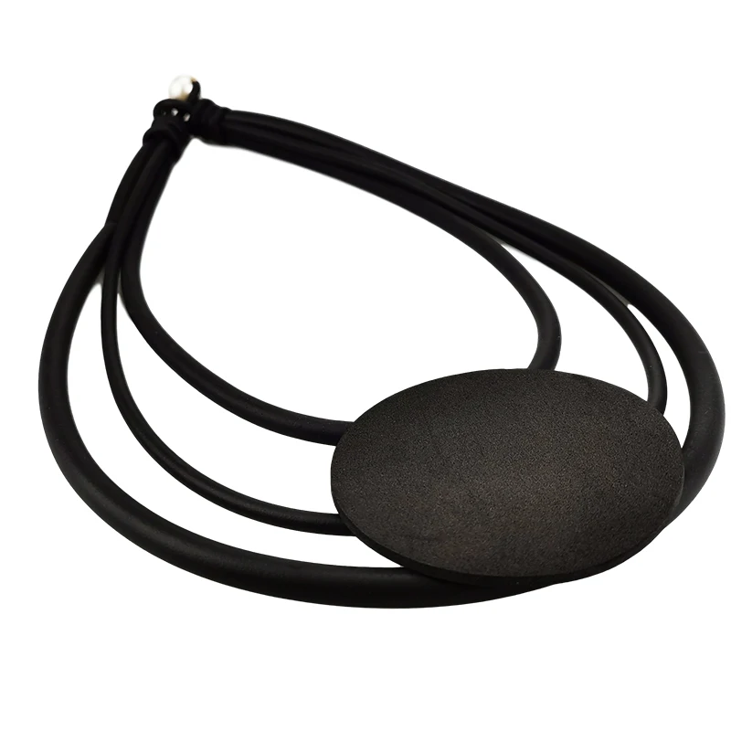 UKEBAY New Choker Necklaces Rubber Necklace Women Round Pendant Necklaces Gothic Sweater Chains Ethnic Jewelry Wholesale Collars