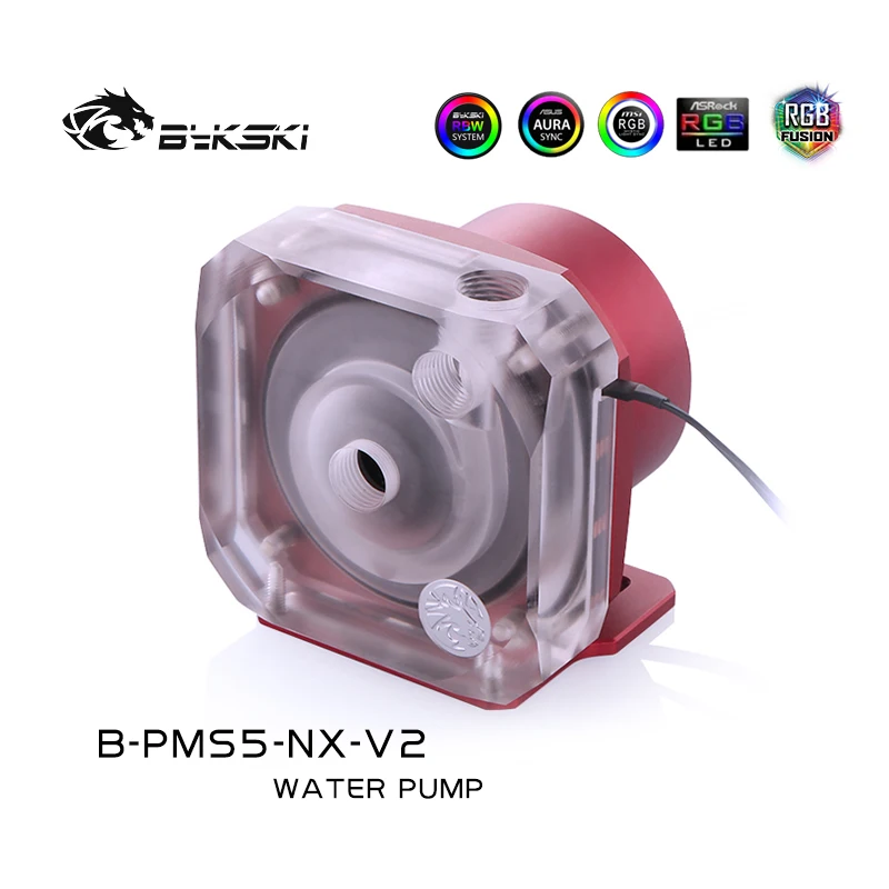 Bykski B-PMS5-NX-V2 PC chłodzenie wodne D5 pompa przepływu 1100 l/h prędkość obciążenia 4800-1800, do chłodnicy wody budynek zbiornika na wodę