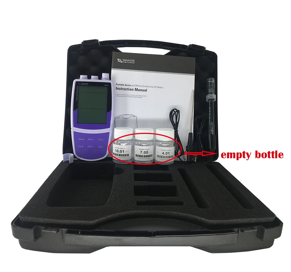 Bante320 Professional portable PH lon meter LCD display with 0.002pH Accuracy