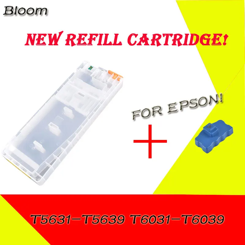 Refillable ink Cartridge +Chip Resetter For Epson Stylus Pro 4000 4400 4800 4880 7600 9600 printer ink cartridge 300ml/pc