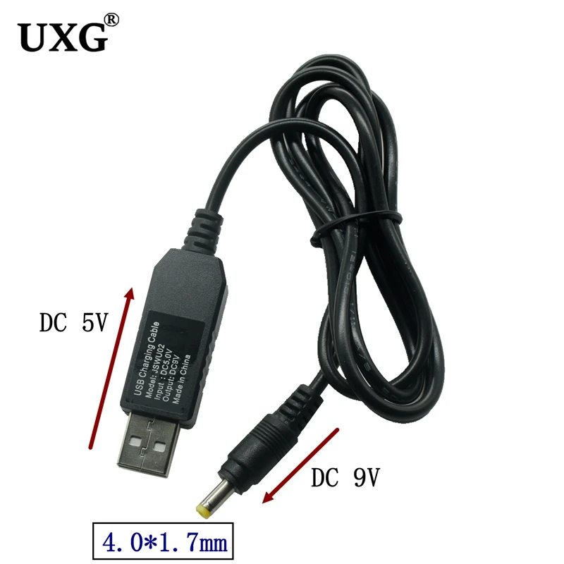 1M USB To DC 4.0 1.7mm power boost line DC 5V to DC 5V 9V 12V Step UP Module USB Converter Adapter Cable 1.7 x 4.0mm Plug Cable