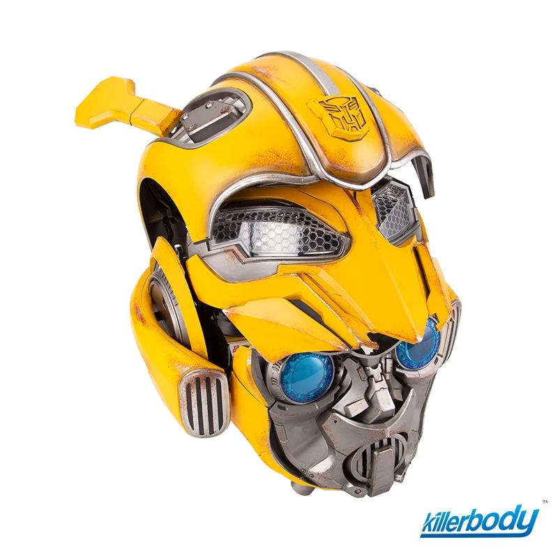 bumblebee motorcycle helmet for sale Transformers: Transformable LED with Voice Control Secret Compass Product Features Bumblebee Helmet | eBay