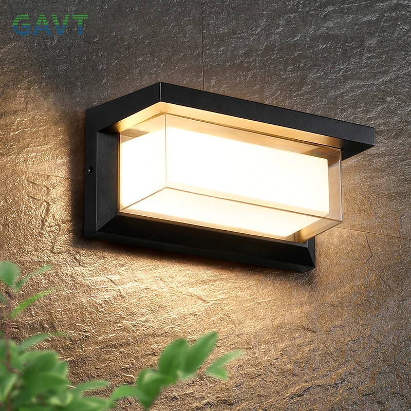 led outdoor wall lamp com motion sensor luz impermeavel jardim iluminacao 01