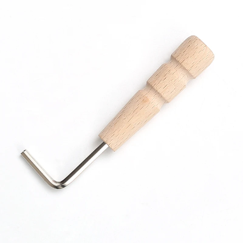 Guitar Wrench Adjust Curvature Of Guitar Neck 4mm Truss Rod Guitar Wrench Hex Wrench With Allen Key Wooden Handle Guitar Tool